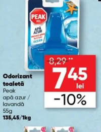 Peak Odorizant toaletă apă azur / lavandă 55g