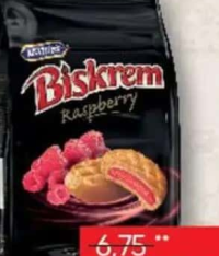 Biskrem Biscuiți zmeură / cacao / cremă de lămâie 160g
