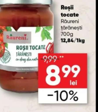 Râureni Roșii tocate țărănești 700g