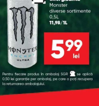 Monster Băutură energizantă diverse sortimente 0.5L