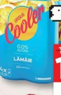 Ursus Cooler Pachet bere fără alcool lămâie / grapefruit 4x0.5L