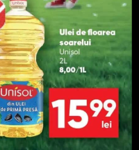 Unisol Ulei de floarea soarelui 2L