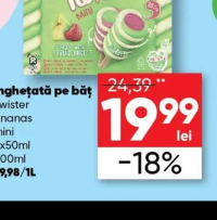 Twister Înghețată pe băț ananas mini 8x50ml 400ml