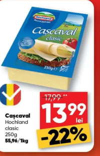 Cașcaval Hochland clasic 250g