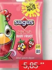 Sugus Jeleuri gumate căpșuni / viermișori / urși 75g