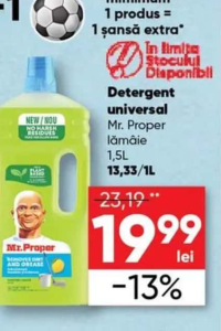 Mr. Proper Detergent universal lămâie 1.5L