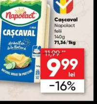 Napolact Caşcaval felii 140g