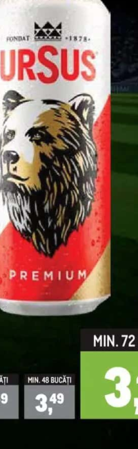 URSUS Bere blondă 24 x 0,5 L