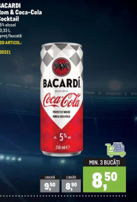 Bacardi Rom & Coca-Cola Cocktail 0.33L