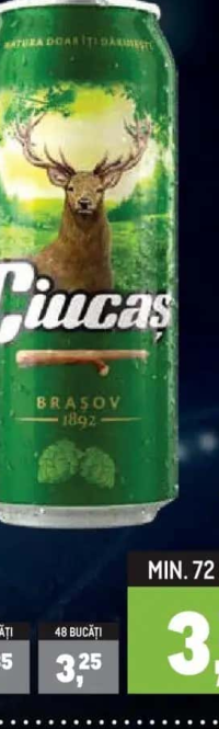 CIUCAȘ Bere blondă 24 x 0,5 L