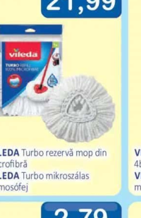 VILEDA Turbo rezervă mop din microfibră