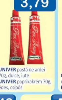 UNIVER pastă de ardei 70g, dulce, iute