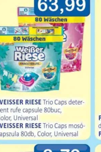 WEISSER RIESE Trio Caps detergent rufe capsule 80buc