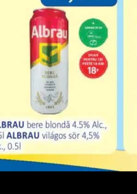 ALBRAU bere blondă 4.5% Alc., 0.5l