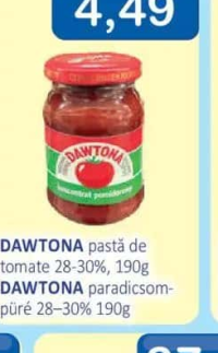DAWTONA pastă de tomate 28-30%, 190g
