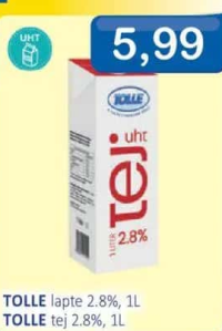 TOLLE lapte 2.8%, 1L