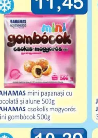 BAHAMAS mini papanași cu ciocolată și alune 500g