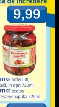 KERTIKE ardei iuți, cireașă, în oțet 720ml