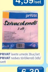 PRIVAT lavete umede 3buc/set