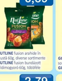 NUTLINE fusion arahide în crustă 60g, diverse sortimente