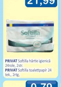 PRIVAT Softilla hârtie igienică 24role