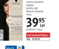 Schwarzkopf creme supreme vopsea pentru păr diverse variante 1 buc.