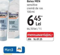 Balea MEN sensitive cremă de ras 100 ml