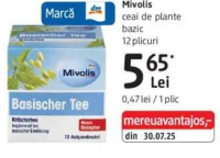 Mivolis ceai de plante bazic 12 plicuri