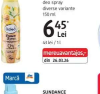 Balea deo spray diverse variante 150 ml
