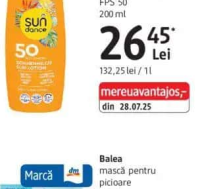 SUNDANCE lapte pentru protecție solară FPS 50 200 ml