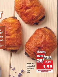 Pain au chocolat proaspăt copt 68 g