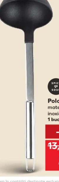 SPICE & SOUL Polonic oțel inoxidabil și plastic 1 buc