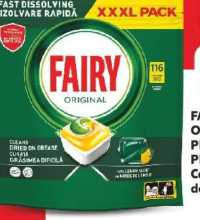 FAIRY ORIGINAL / PLATINUM PLUS Capsule pentru mașina de spălat vase 116 / 113 / 102 buc