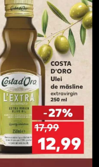 COSTA D'ORO Ulei de măsline extravirgin 250 ml