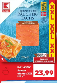 K-CLASSIC Somon afumat XXL 220 g