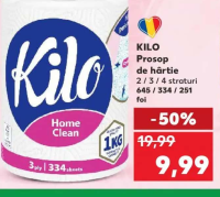 KILO Prosop de hârtie 2 / 3 / 4 straturi 645 / 334 / 251 foi
