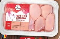 VREAU DIN ROMÂNIA Pulpe de pui superioare, dezosate fără piele, refrigerate kg