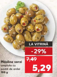 Măsline verzi umplute cu pastă de ardei 100 g