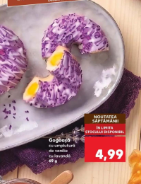 Gogoașă cu umplutură de vanilie cu lavandă 69 g