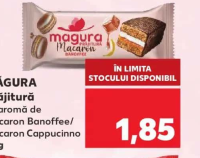 MĂGURA Prăjitură cu aromă de macaron Banoffee/ macaron Cappucinno 35 g
