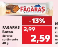 FĂGĂRAȘ Baton diverse sortimente 40 g