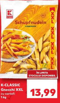 K-CLASSIC Gnocchi cu cartofi XXL 1 kg