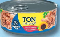 NĂVODUL PLIN Ton măruntit în ulei și saramură/ulei vegetal 160 g