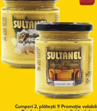 Sultănel Muștar cu aromă de ghimbir/ whisky 190 g