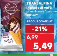 TRANSALPINA Înghețată vafă afine & mure/ caramel 200 ml