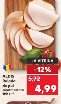 ALDIS Ruladă de pui condimentată 100 g **