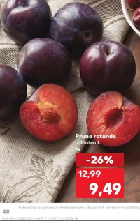 Prune rotunde calitatea I kg