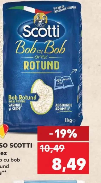 RISO SCOTTI Orez bob cu bob rotund 1 kg