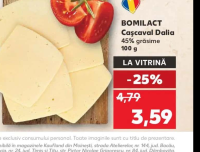 BOMILACT Cașcaval Dalia 45% grăsime 100 g