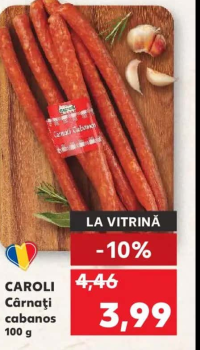 CAROLI Cârnați cabanos 100 g